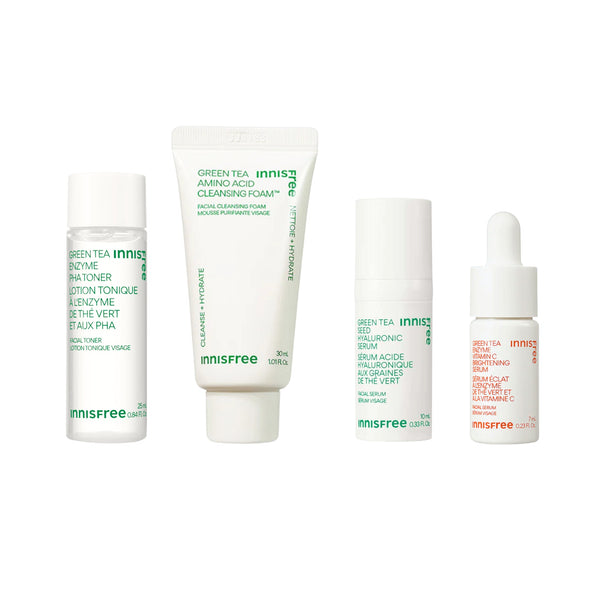 ONE OF FOUR: Green Tea Enzyme PHA Toner - 25ml, Green Tea Amino Acid Cleansing Foam - 30ml, Green Tea Seed Hyaluronic Serum - 10ml, or Green Tea Enzyme Vitamin C Brightening Serum - 7ml