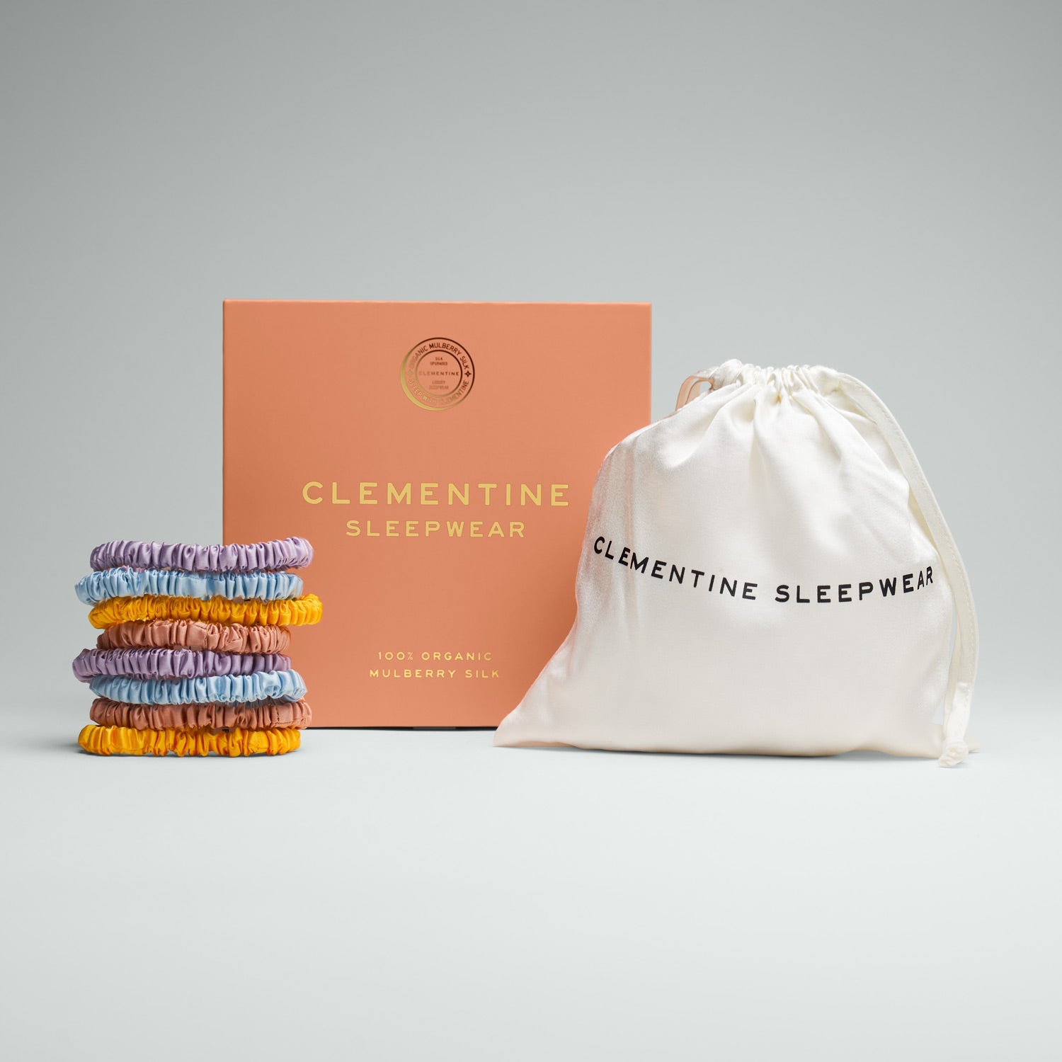 Organic Silk Scrunchie Pack