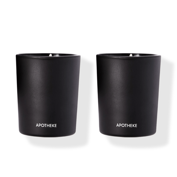Charcoal Votive Candle Duo