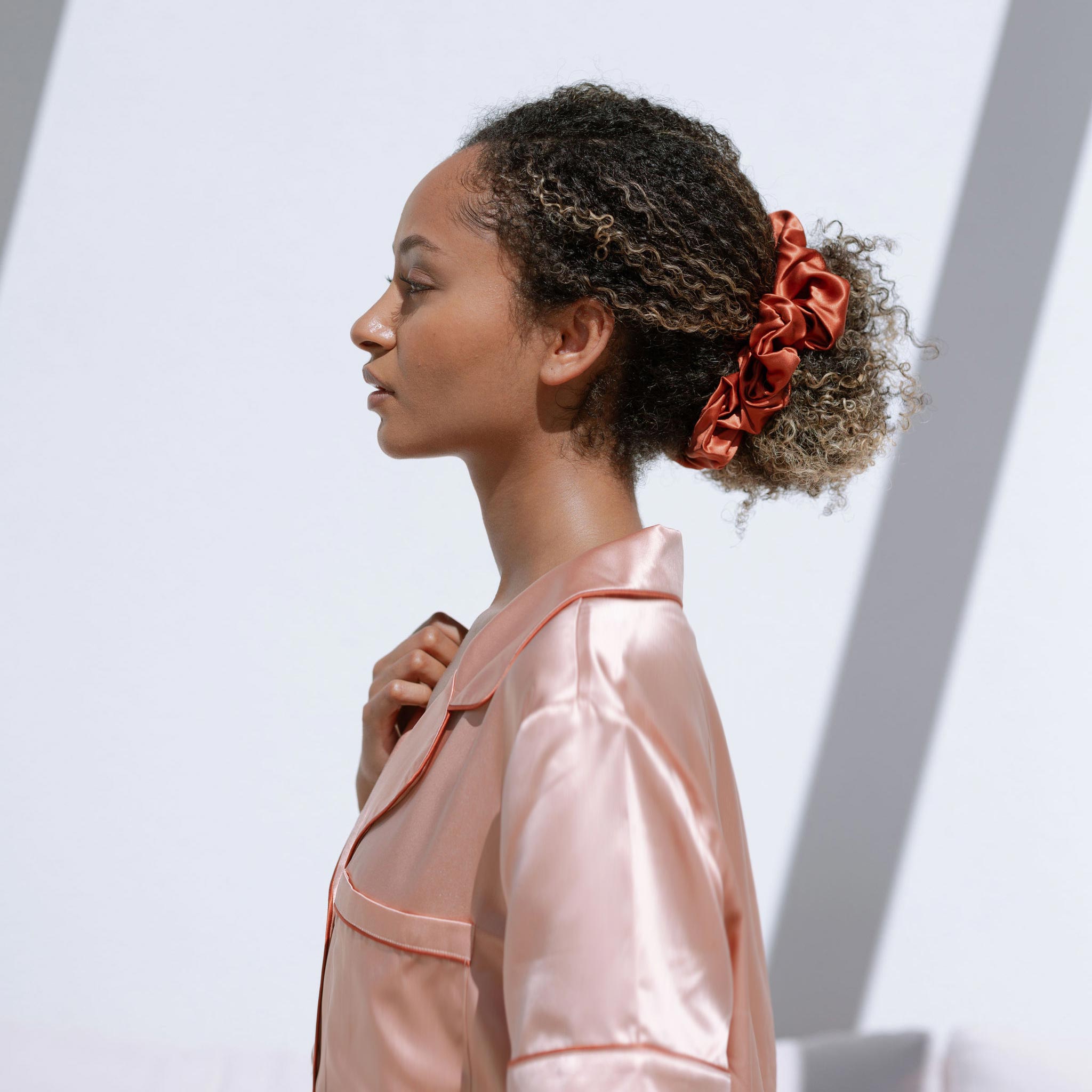XL Organic Silk Scrunchie