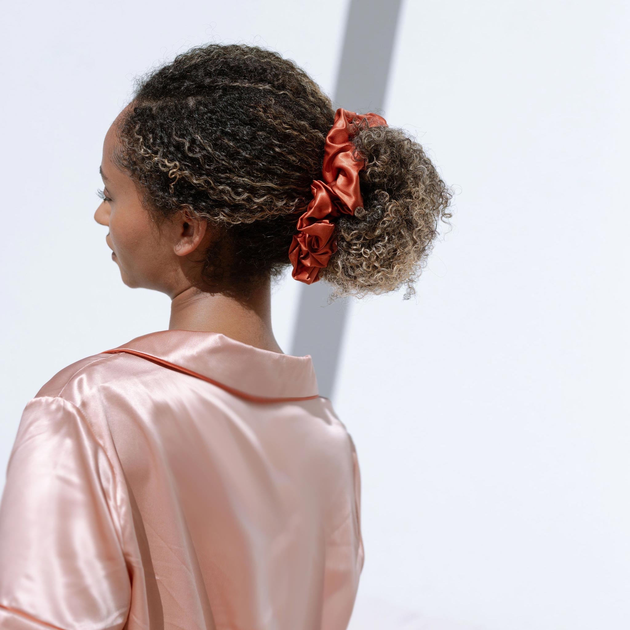 XL Organic Silk Scrunchie