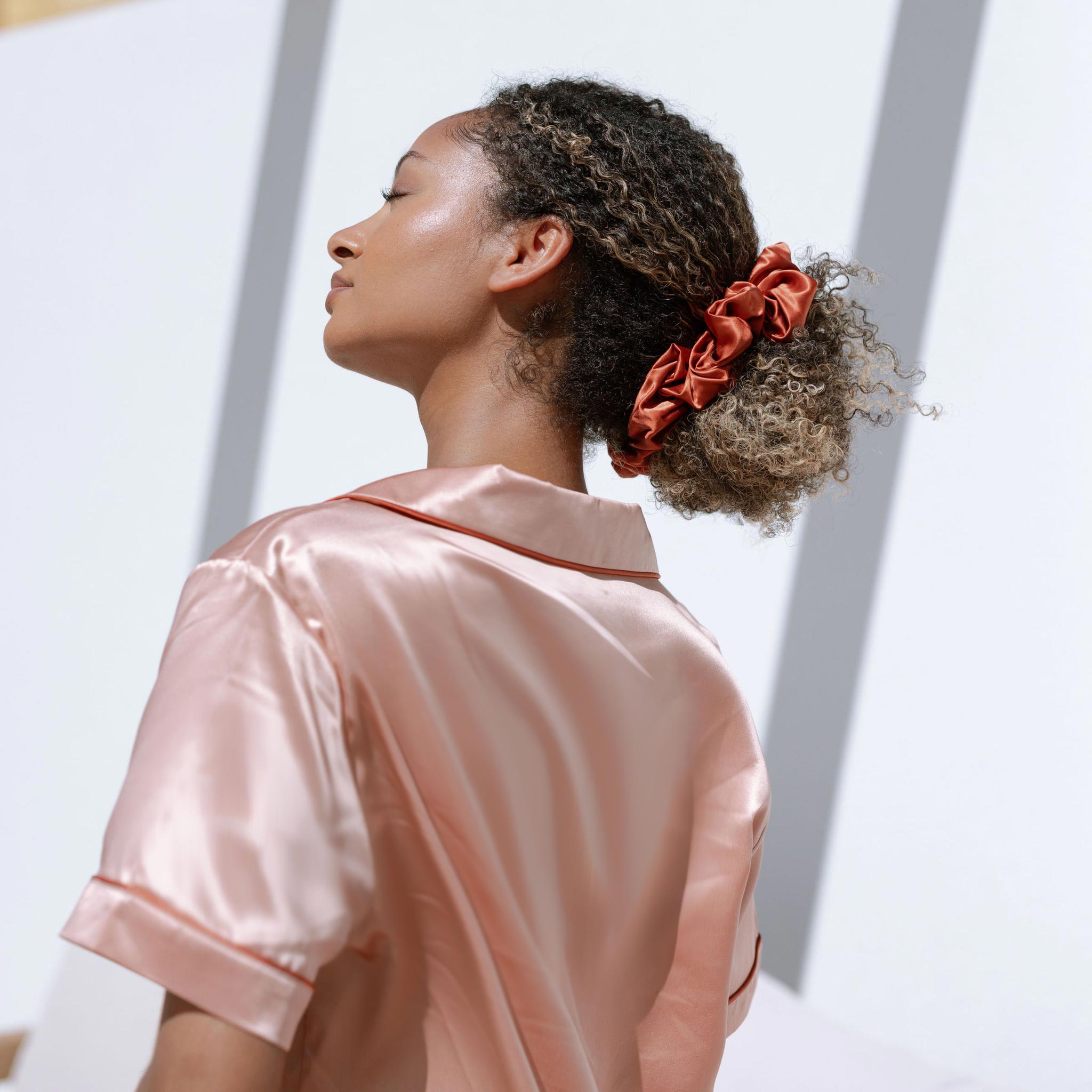 XL Organic Silk Scrunchie