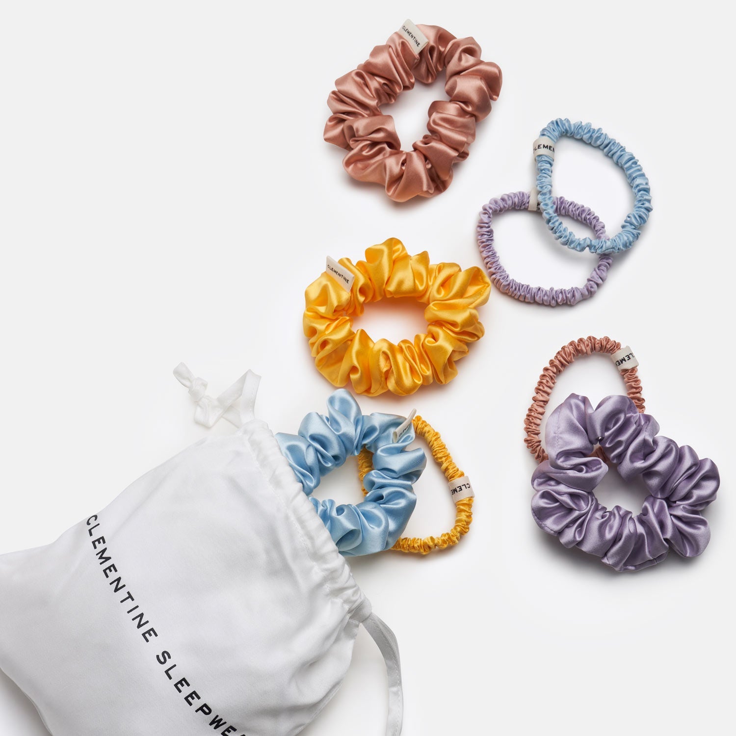 Organic Silk Scrunchie Pack