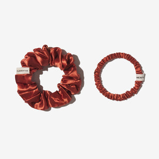 Organic Silk Scrunchie Pack