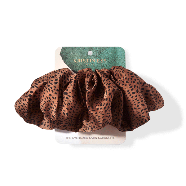 Oversized Scrunchie in Cheetah or Rust