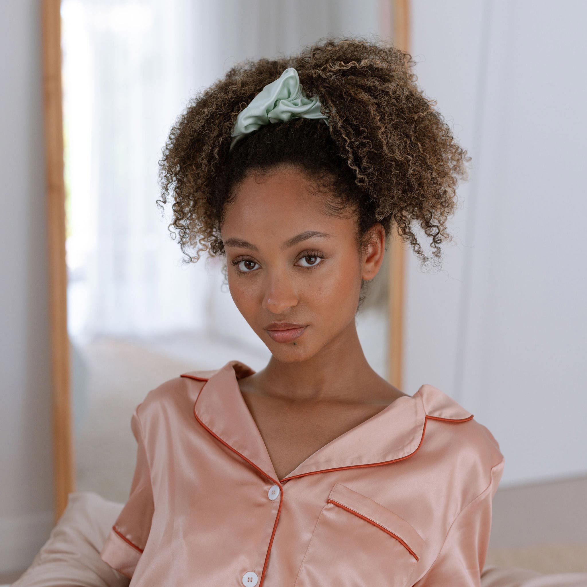 XL Organic Silk Scrunchie