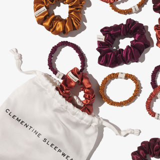Organic Silk Scrunchie Pack