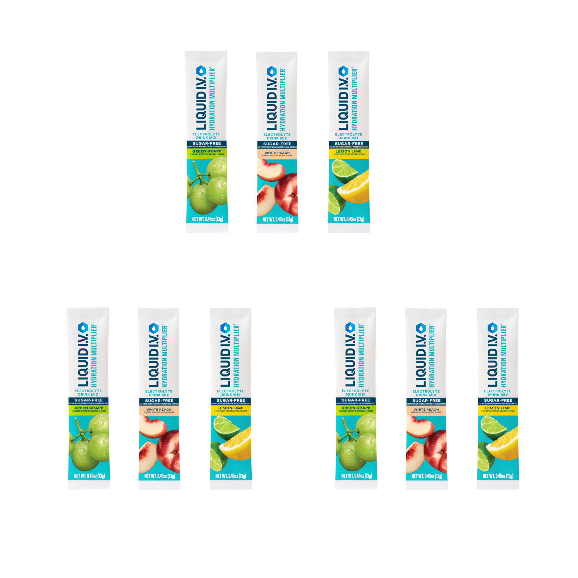Sugar Free Hydration Multiplier Electrolyte Drink Mix Sampler 3-pck Trio