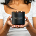 Black Wax Scented Candle