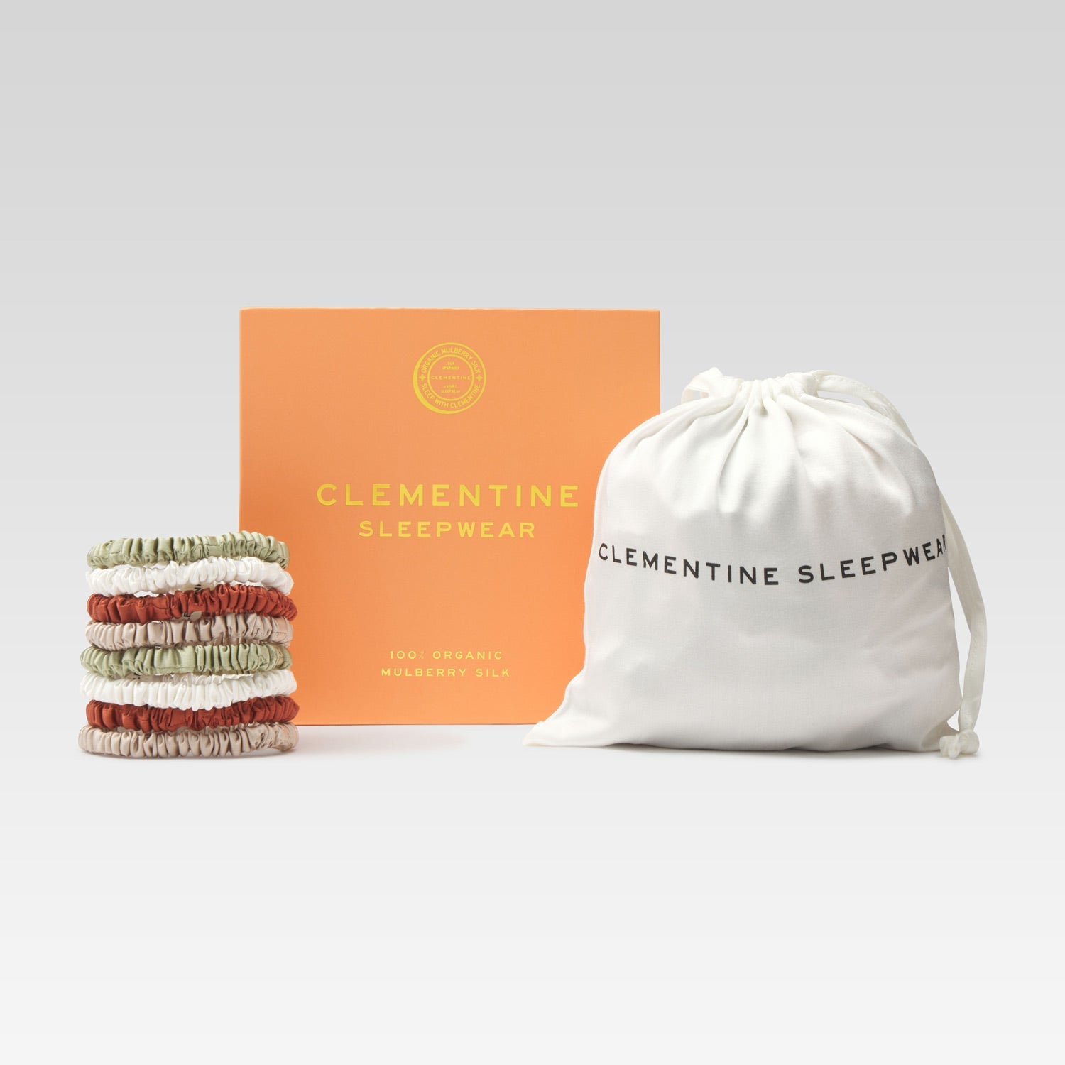 Organic Silk Scrunchie Pack