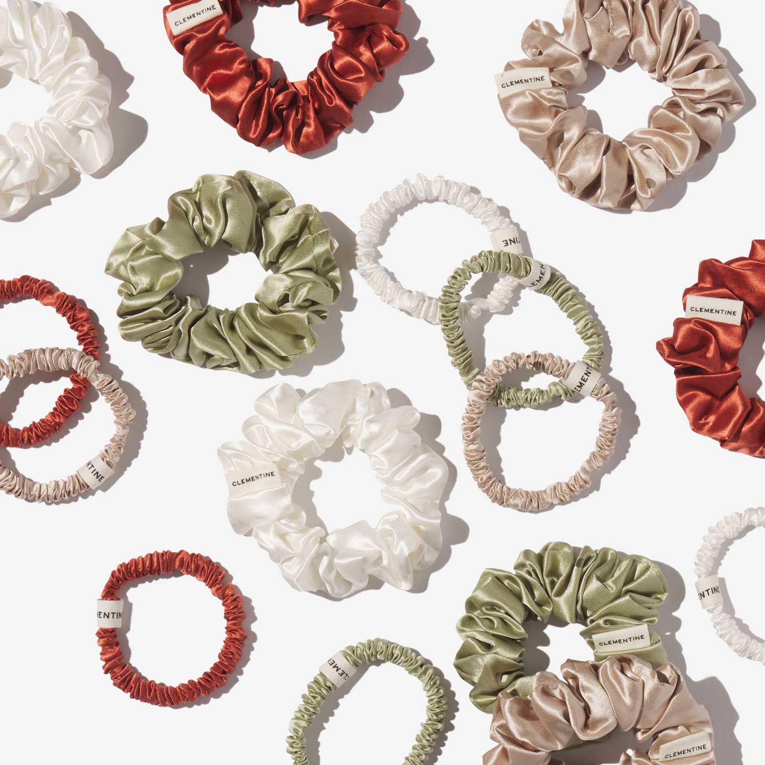 Organic Silk Scrunchie Pack