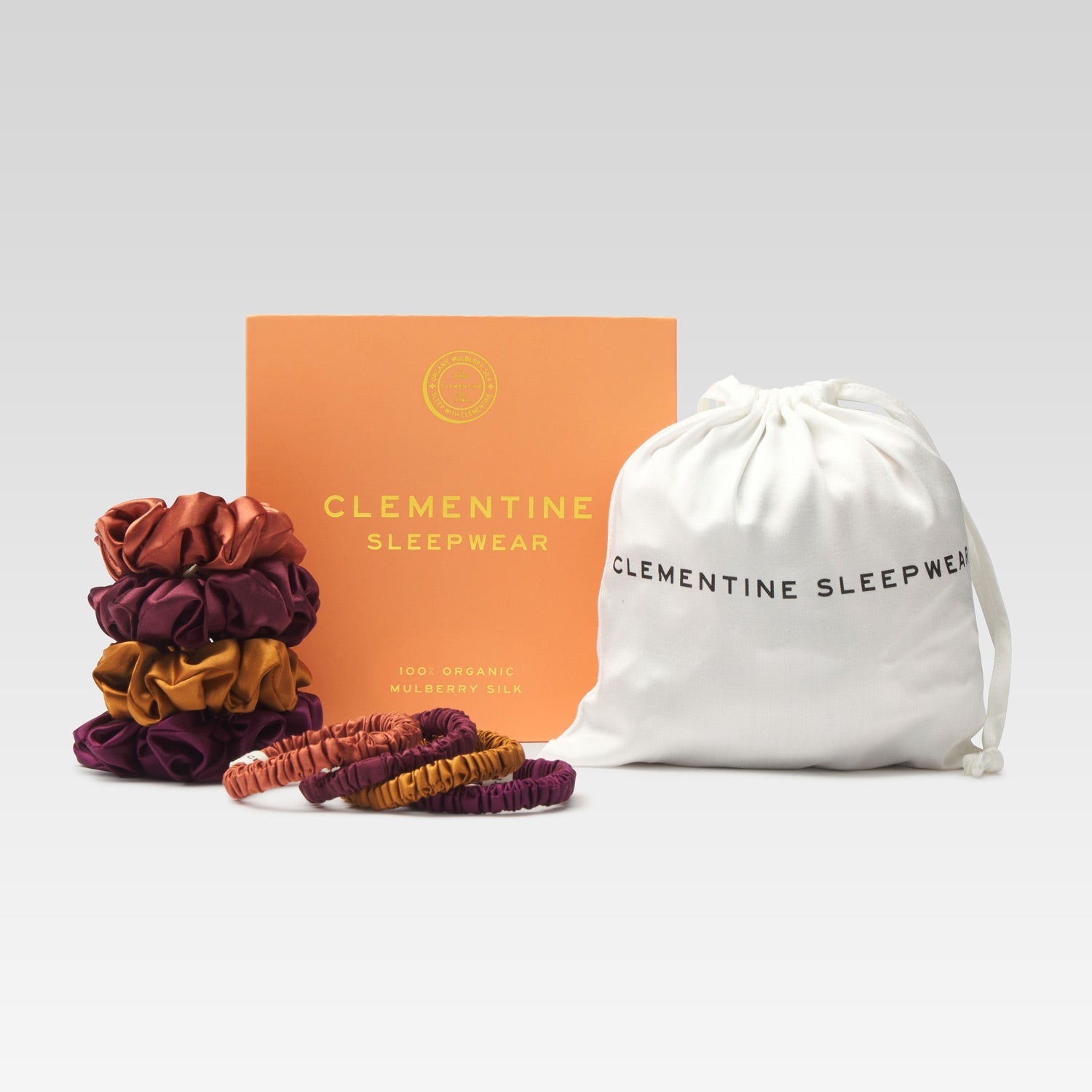 Organic Silk Scrunchie Pack
